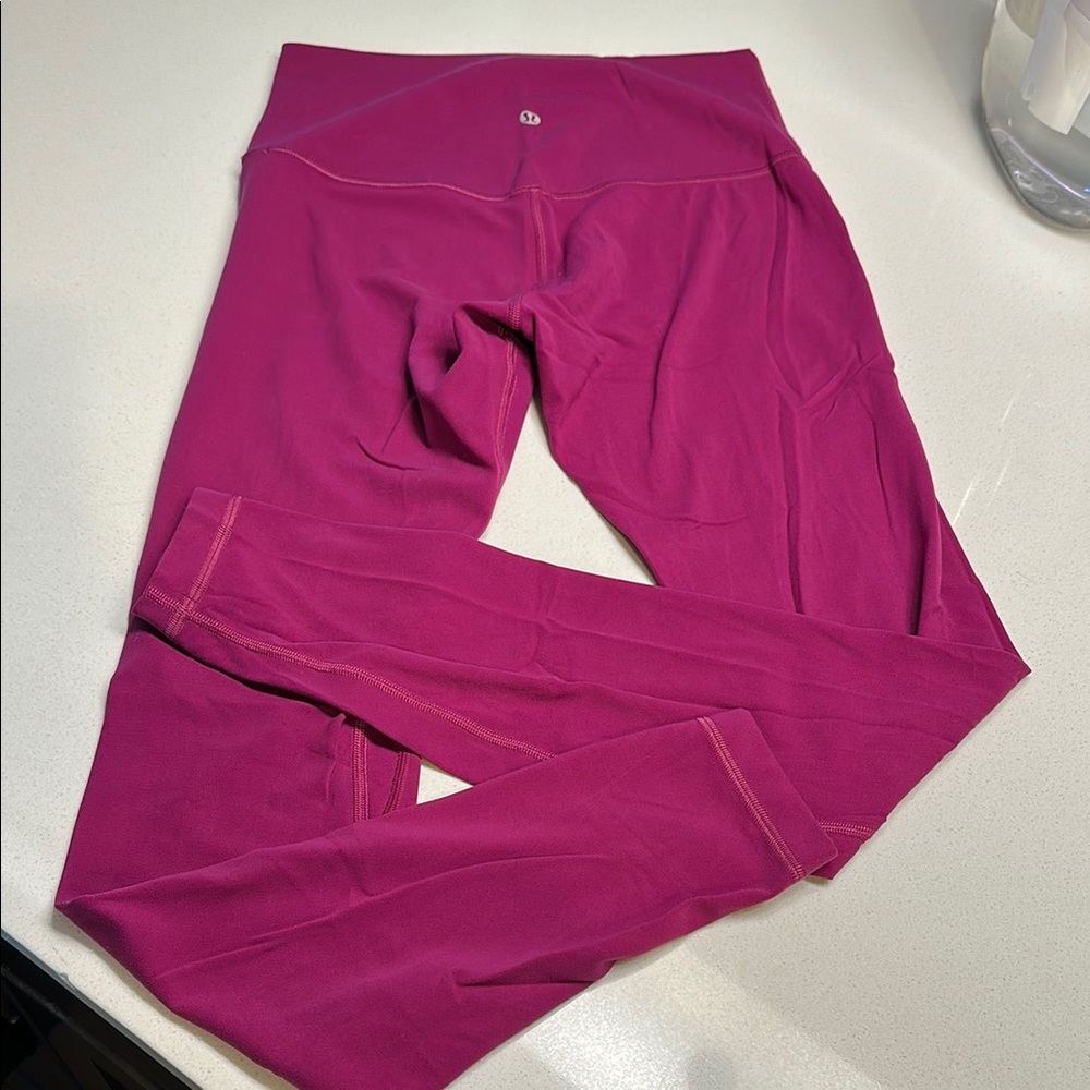 Lululemon Magenta High-Rise Leggings